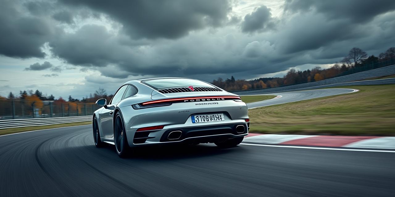 Porsche 911 992 sur le circuit de Spa-Francorchamps