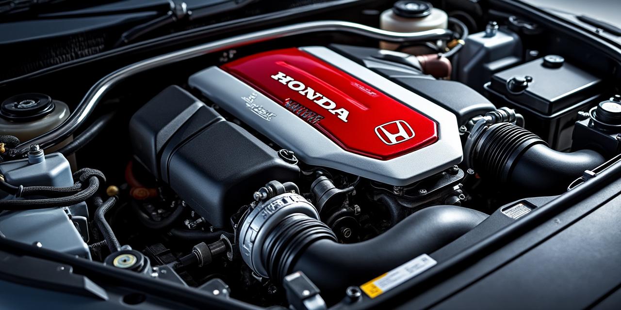 Moteur Honda F20C VTEC dans le compartiment moteur de la S2000 AP1