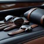 Accessoires de conduite premium : gants, lunettes, montres, bagagerie
