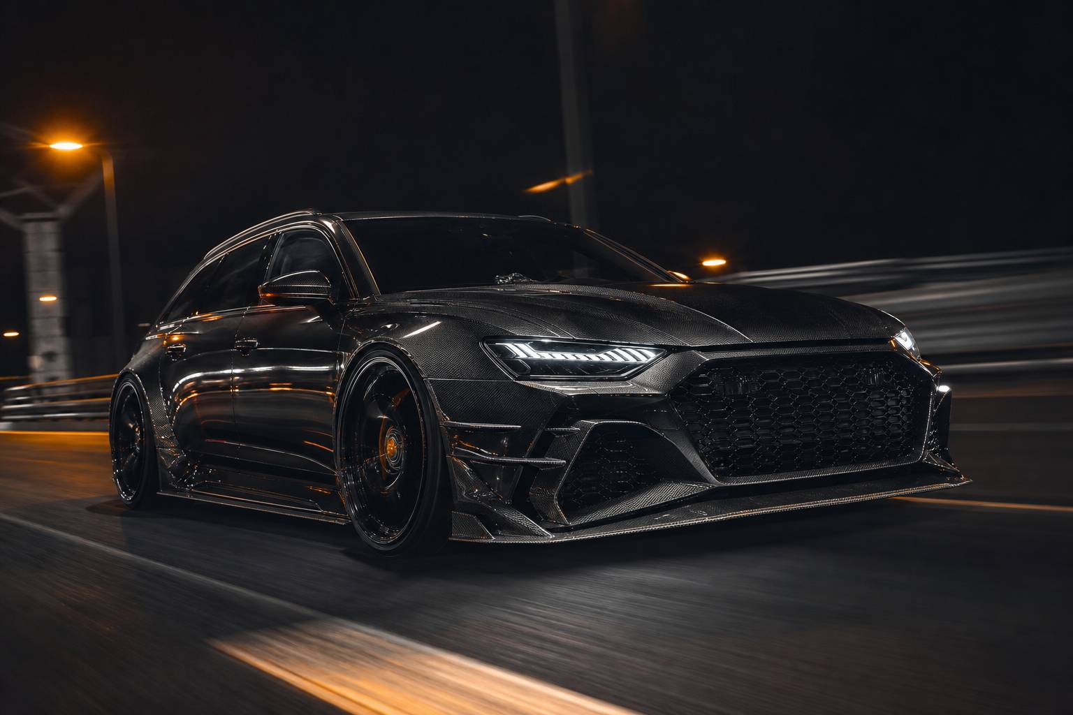 Audi RS6 MTM Pangaea GT design carbone large voie élargie look sportif technique