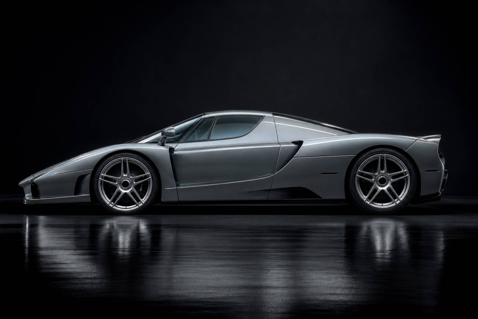 Ferrari Enzo grise Argento Nürburgring design supercar italienne collection