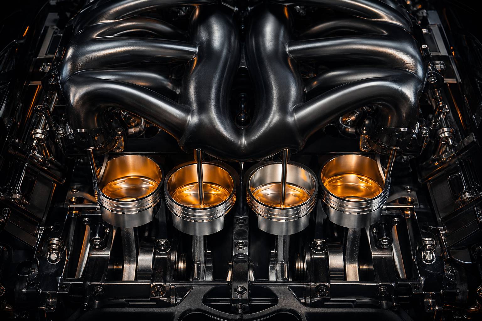 Collecteur admission pistons mecanique precision V12