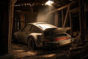 Découverte incroyable : une Porsche 930 Turbo abandonnée depuis 30 ans révélée dans une vieille grange